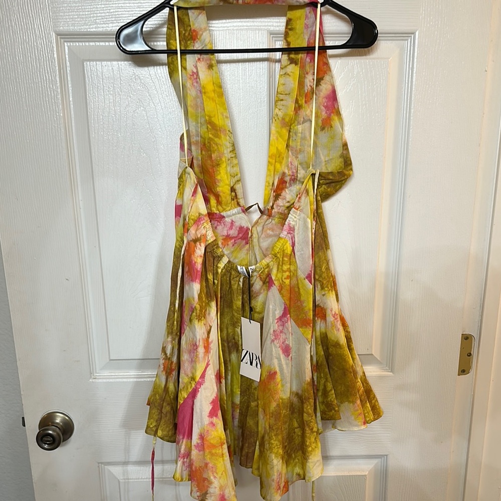 Zara Multicolor Halter Dress - Picture 4 of 4